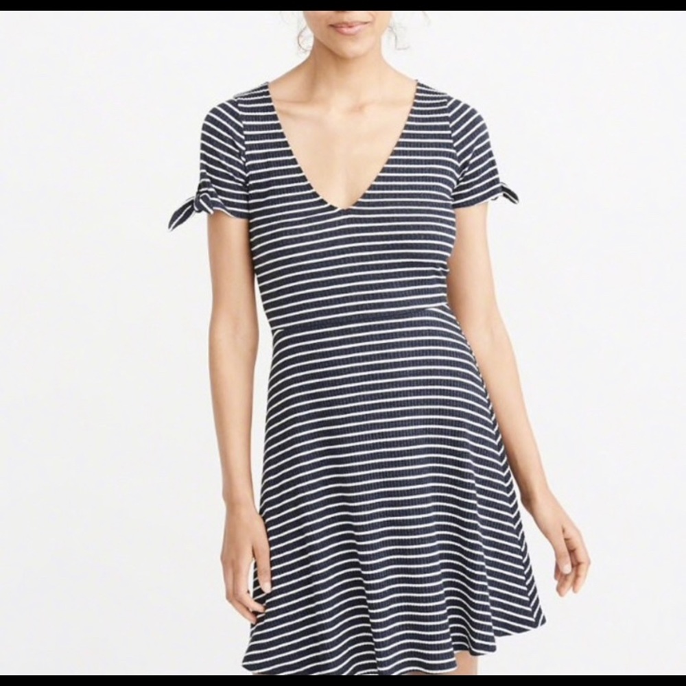 Abercrombie & Fitch Striped Skater Dress NWOT